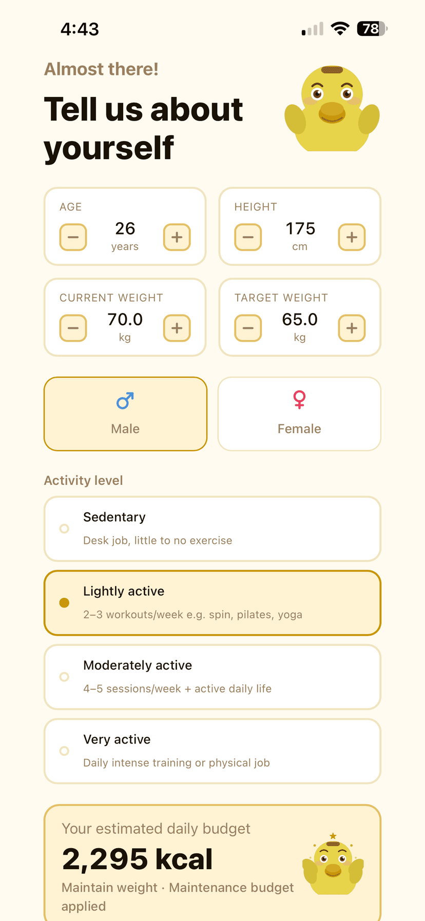 Personalised setup flow